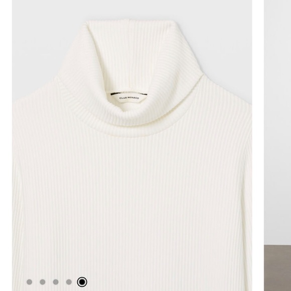 Club Monaco Cream Cozy Ottoman Ribbed Dress - size XS - Picture 3 of 8